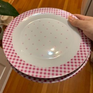 Set of 2 pink side plates
